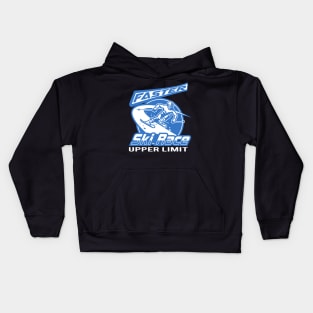 Faster Skiing Winter Sports Race Kids Hoodie